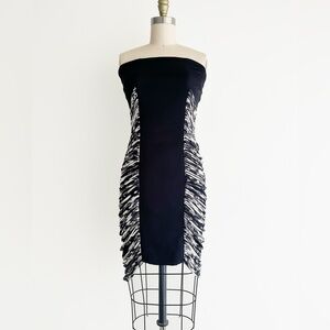 Mara Hoffman black strapless tube dress